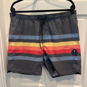 Men's XL VISSLA Fist Bump Board Shorts Swim Suit trunks